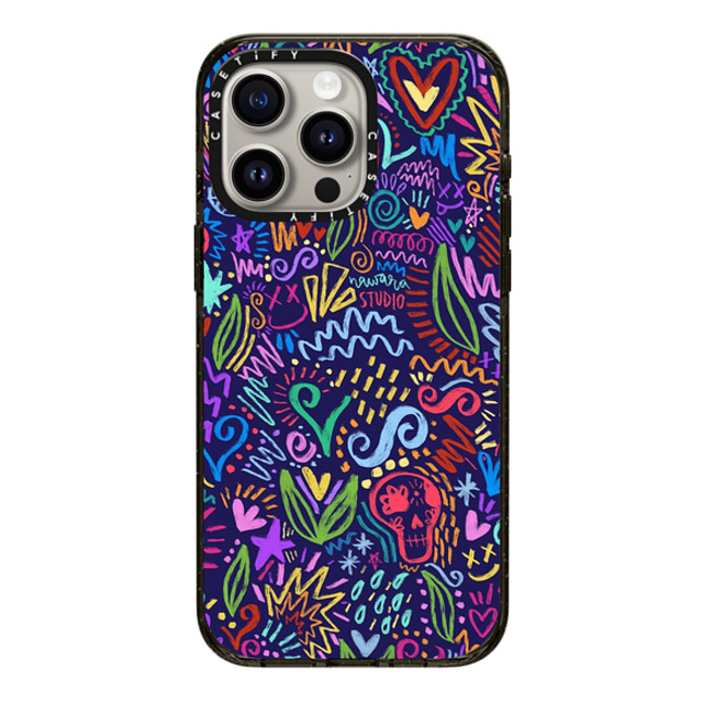 Nawara Studio x CASETiFY iPhone 15 Pro Max Case Sticker,Skull Black Impact Case MagSafe Compatible Dream of Colors Mother's Day Nawara Studio x CASETiFY iPhone 15 Pro Max Case Sticker,Skull Black Impact Case MagSafe Compatible Dream of Colors Mother's Day