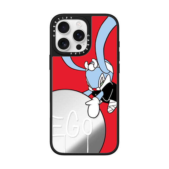 "Aruta Soup x CASETiFY iPhone 16 Pro Max Case Bunny,Cartoon Silver on Black ミラーケース MagSafe対応 "BIG EGO" by ARUTA SOUP Mother's Day" "Aruta Soup x CASETiFY iPhone 16 Pro Max Case Bunny,Cartoon Silver on Black ミラーケース MagSafe対応 "BIG EGO" by ARUTA SOUP Mother's Day"