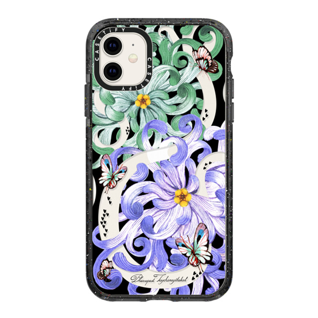 Phannapast x CASETiFY iPhone 11 ケース Floral,Fine Art ブラック インパクトケース Chrysanthemum Whirl Phone Case Back to School Phannapast x CASETiFY iPhone 11 ケース Floral,Fine Art ブラック インパクトケース Chrysanthemum Whirl Phone Case Back to School
