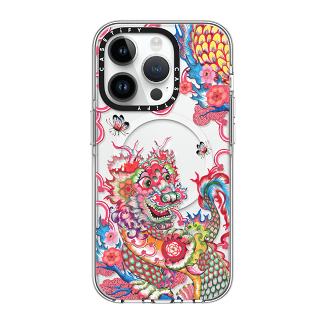 Phannapast x CASETiFY iPhone 14 Pro ケース クリア クリア ケース MagSafe対応 Dragon's reign