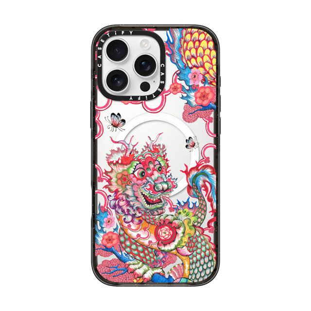 Phannapast x CASETiFY iPhone 16 Pro Max ケース ブラック インパクトケース MagSafe対応 Dragon's reign