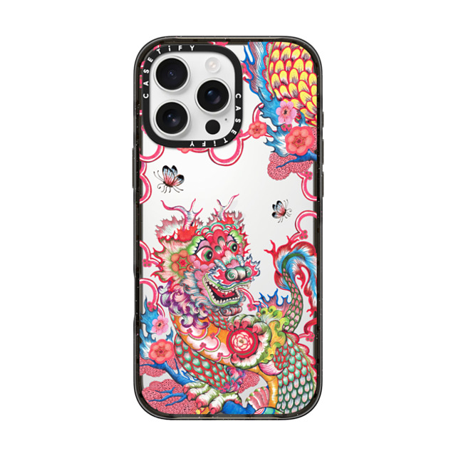 Phannapast x CASETiFY iPhone 16 Pro Max ケース ブラック インパクトケース Dragon's reign