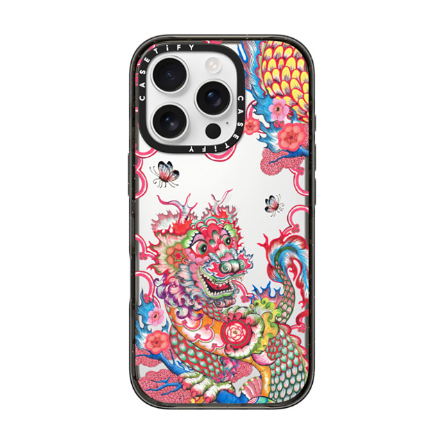 Phannapast x CASETiFY iPhone 16 Pro ケース ブラック インパクトケース Dragon's reign