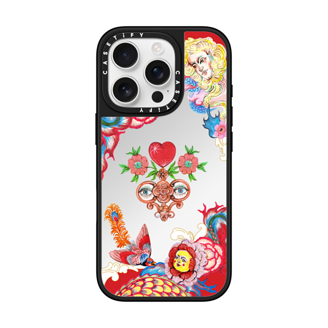 Phannapast x CASETiFY iPhone 16 Pro ケース Fine Art Silver on Black ミラーケース MagSafe対応 Cherished Moments Father's Day Phannapast x CASETiFY iPhone 16 Pro ケース Fine Art Silver on Black ミラーケース MagSafe対応 Cherished Moments Father's Day