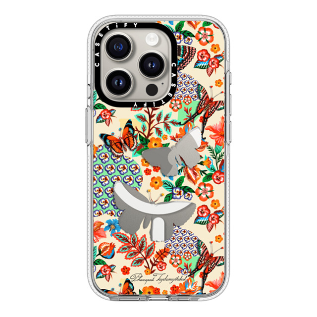 Phannapast x CASETiFY iPhone 15 Pro ケース Floral,Butterfly クリア クリア ケース MagSafe対応 Butterfly Haven Phone Case Back to School Phannapast x CASETiFY iPhone 15 Pro ケース Floral,Butterfly クリア クリア ケース MagSafe対応 Butterfly Haven Phone Case Back to School