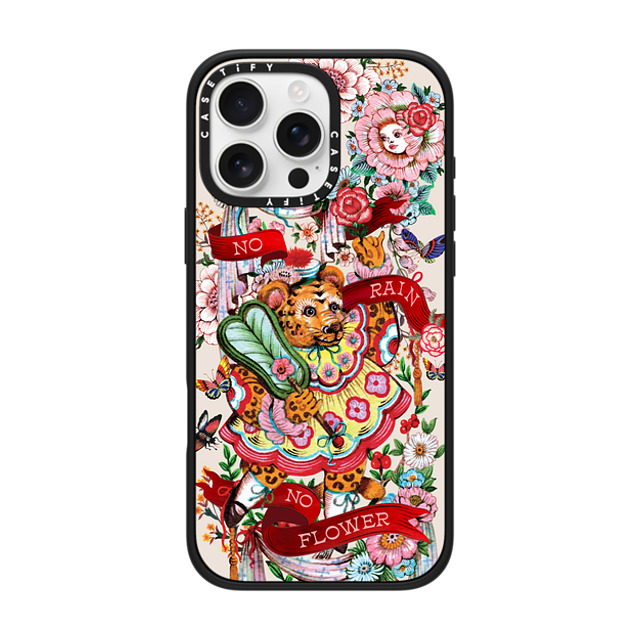 Phannapast x CASETiFY iPhone 16 Pro Max Case Floral,Tiger マットブラック Impact Case MagSafe Compatible No rain, No flower by Phannapast Mother's Day Phannapast x CASETiFY iPhone 16 Pro Max Case Floral,Tiger マットブラック Impact Case MagSafe Compatible No rain, No flower by Phannapast Mother's Day