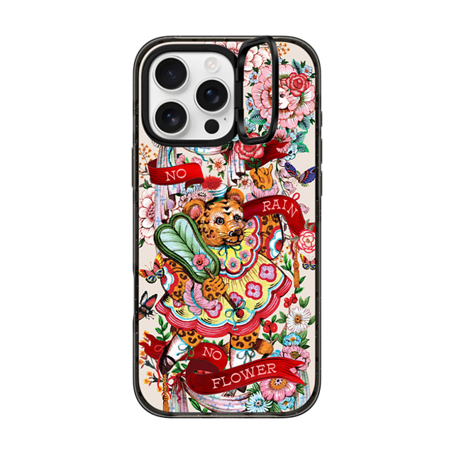 Phannapast x CASETiFY iPhone 16 Pro Max Case Floral,Tiger Black インパクトリングスタンドケース MagSafe対応 No rain, No flower by Phannapast Mother's Day Phannapast x CASETiFY iPhone 16 Pro Max Case Floral,Tiger Black インパクトリングスタンドケース MagSafe対応 No rain, No flower by Phannapast Mother's Day
