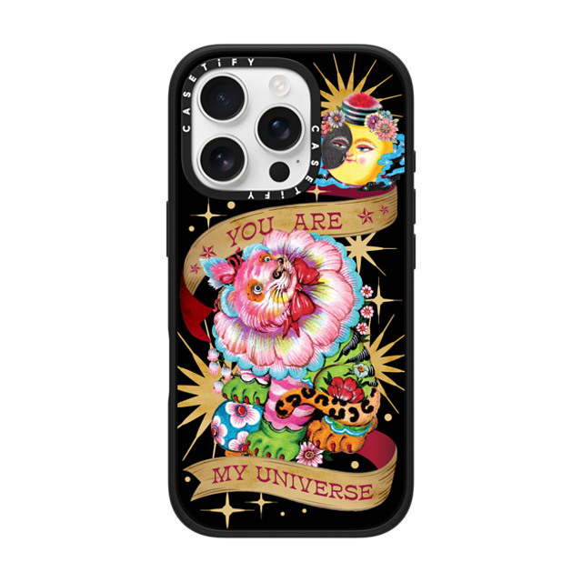 Phannapast x CASETiFY iPhone 16 Pro ケース Floral,Tiger マットブラック インパクトケース MagSafe対応 You are my universe by Phannapast Back to School Phannapast x CASETiFY iPhone 16 Pro ケース Floral,Tiger マットブラック インパクトケース MagSafe対応 You are my universe by Phannapast Back to School