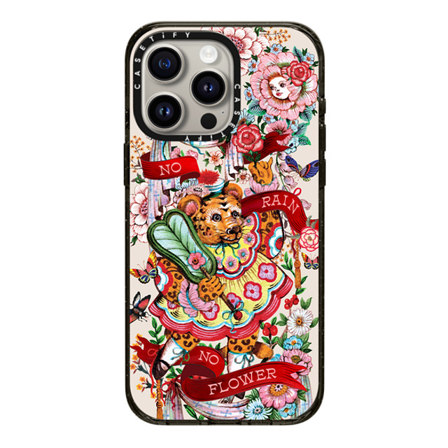 Phannapast x CASETiFY iPhone 15 Pro Max Case Floral,Tiger Black Impact Case MagSafe Compatible No rain, No flower by Phannapast Mother's Day Phannapast x CASETiFY iPhone 15 Pro Max Case Floral,Tiger Black Impact Case MagSafe Compatible No rain, No flower by Phannapast Mother's Day