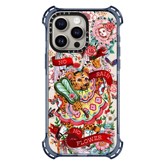 Phannapast x CASETiFY iPhone 15 Pro Max ケース Floral,Tiger Classic Blue バウンスケース No rain, No flower by Phannapast Halloween Phannapast x CASETiFY iPhone 15 Pro Max ケース Floral,Tiger Classic Blue バウンスケース No rain, No flower by Phannapast Halloween