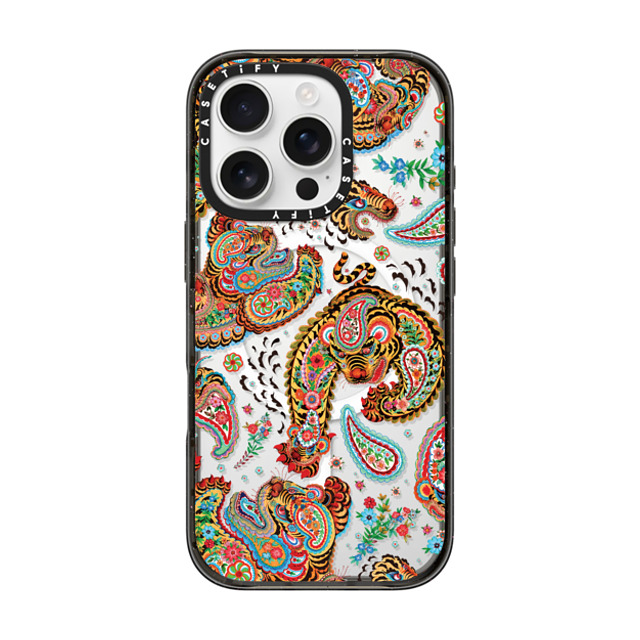 Phannapast x CASETiFY iPhone 16 Pro Case Sticker,Tiger Black Impact Case MagSafe Compatible Tiger universe paisley by Phannapast Father's Day Phannapast x CASETiFY iPhone 16 Pro Case Sticker,Tiger Black Impact Case MagSafe Compatible Tiger universe paisley by Phannapast Father's Day
