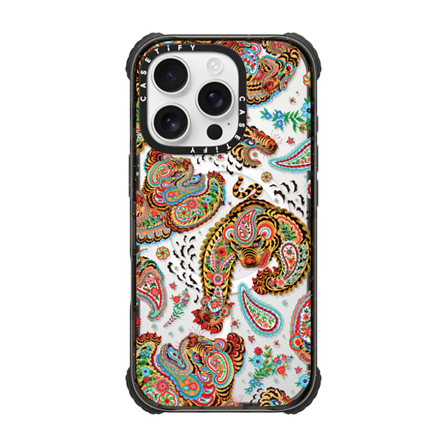 Phannapast x CASETiFY iPhone 16 Pro Case Sticker,Tiger Black ウルトラ インパクトケース MagSafe 対応 Tiger universe paisley by Phannapast Mother's Day Phannapast x CASETiFY iPhone 16 Pro Case Sticker,Tiger Black ウルトラ インパクトケース MagSafe 対応 Tiger universe paisley by Phannapast Mother's Day