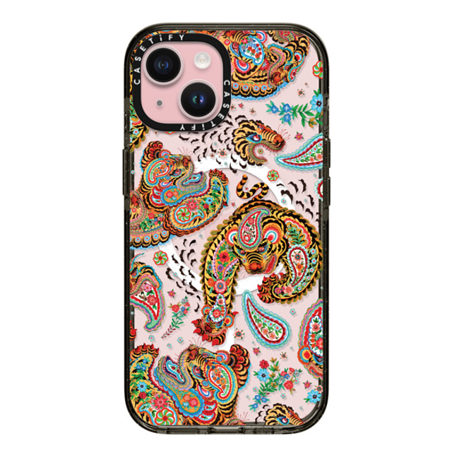 Phannapast x CASETiFY iPhone 15 Case Sticker,Tiger Black Impact Case MagSafe Compatible Tiger universe paisley by Phannapast Mother's Day Phannapast x CASETiFY iPhone 15 Case Sticker,Tiger Black Impact Case MagSafe Compatible Tiger universe paisley by Phannapast Mother's Day