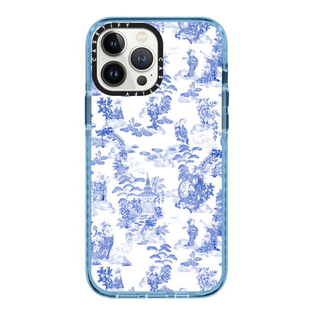 Phannapast x CASETiFY iPhone 13 Pro Max ケース Sierra Blue インパクトケース MagSafe対応 Moon Caravan Toile by Phannapast