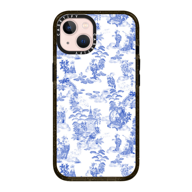 Phannapast x CASETiFY iPhone 13 ケース ブラック インパクトケース Moon Caravan Toile by Phannapast