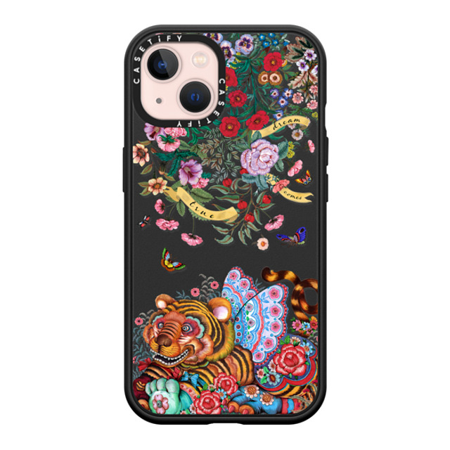 Phannapast x CASETiFY iPhone 13 ケース マットブラック インパクトケース MagSafe対応 dream comes true glitter by Phannapast