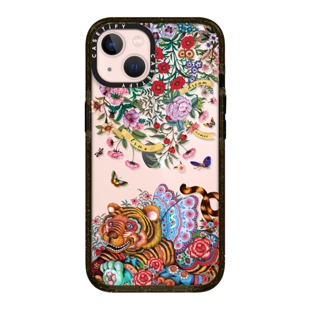 Phannapast x CASETiFY iPhone 13 ケース ブラック インパクトケース dream comes true glitter by Phannapast