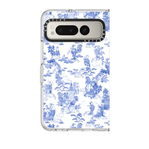 Pixel Fold - Moon Caravan Toile by Phannapast