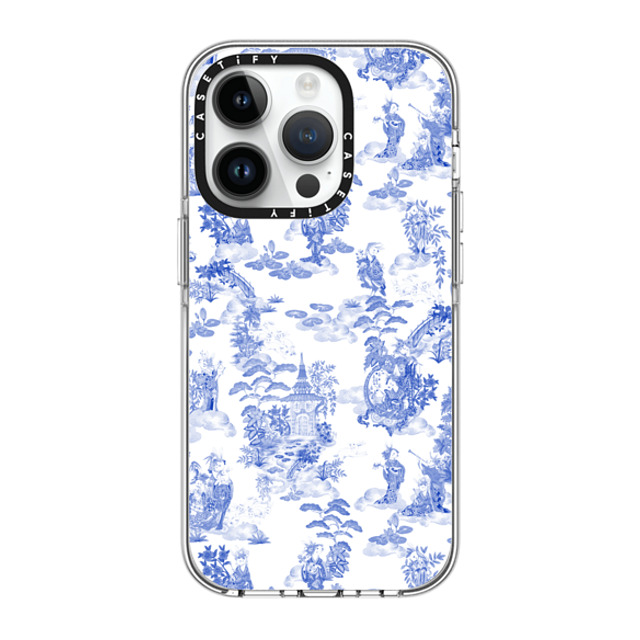 Phannapast x CASETiFY iPhone 14 Pro Case Clear Clear Case MagSafe Compatible Moon Caravan Toile by Phannapast Phannapast x CASETiFY iPhone 14 Pro Case Clear Clear Case MagSafe Compatible Moon Caravan Toile by Phannapast