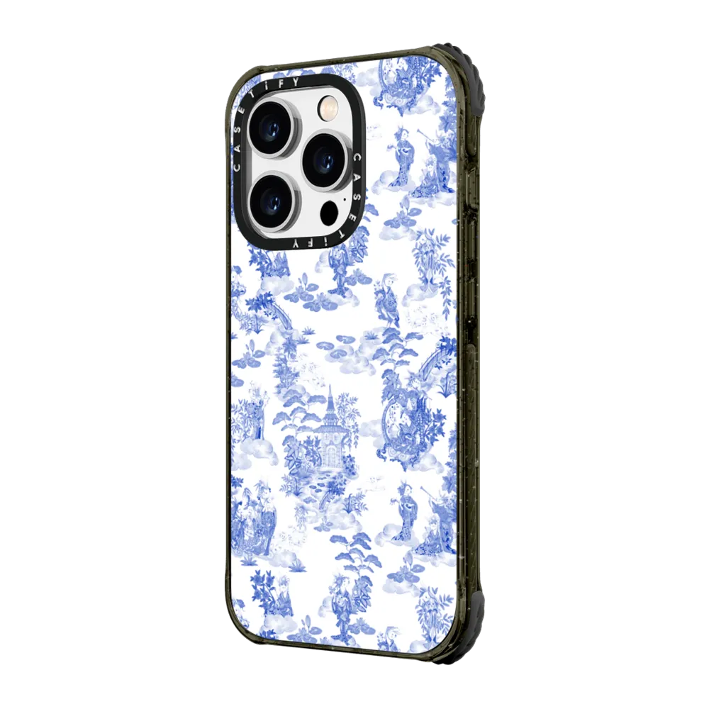 Ultra Impact iPhone 14 Pro Case MagSafe Compatible - Moon Caravan Toile by Phannapast