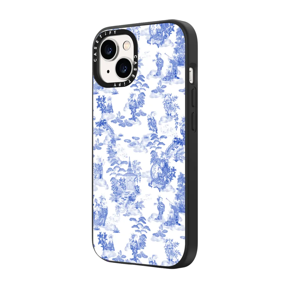Impact iPhone 14 Case MagSafe Compatible - Moon Caravan Toile by Phannapast