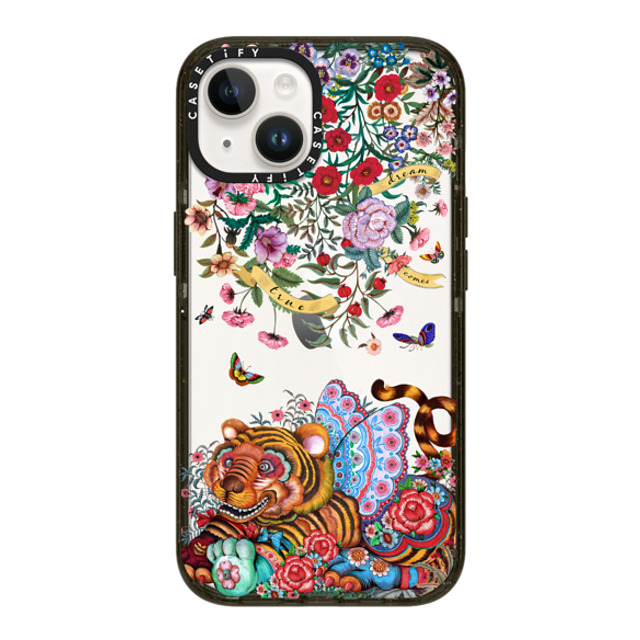 Phannapast x CASETiFY iPhone 14 ケース ブラック インパクトケース dream comes true glitter by Phannapast