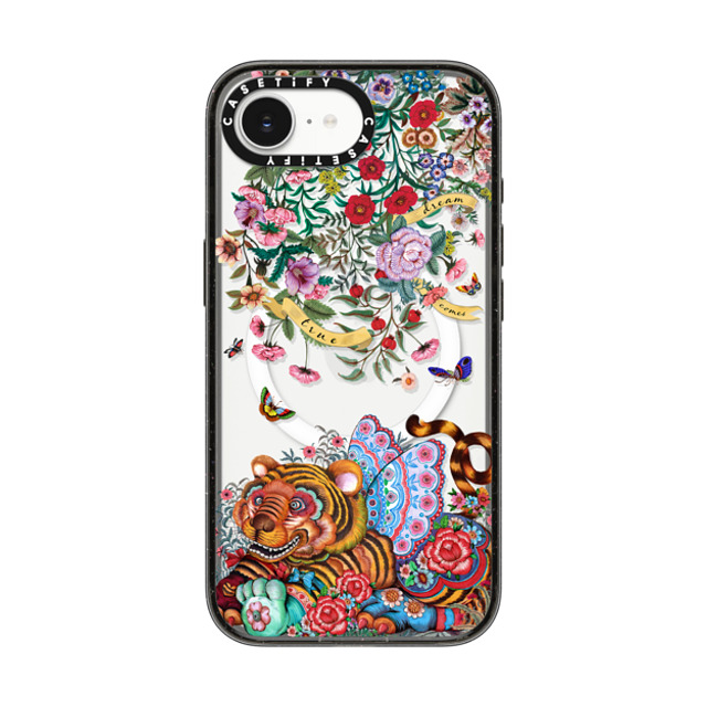 Phannapast x CASETiFY iPhone 16e ケース Floral,Tiger ブラック インパクトケース MagSafe対応 dream comes true glitter by Phannapast Back to School Phannapast x CASETiFY iPhone 16e ケース Floral,Tiger ブラック インパクトケース MagSafe対応 dream comes true glitter by Phannapast Back to School