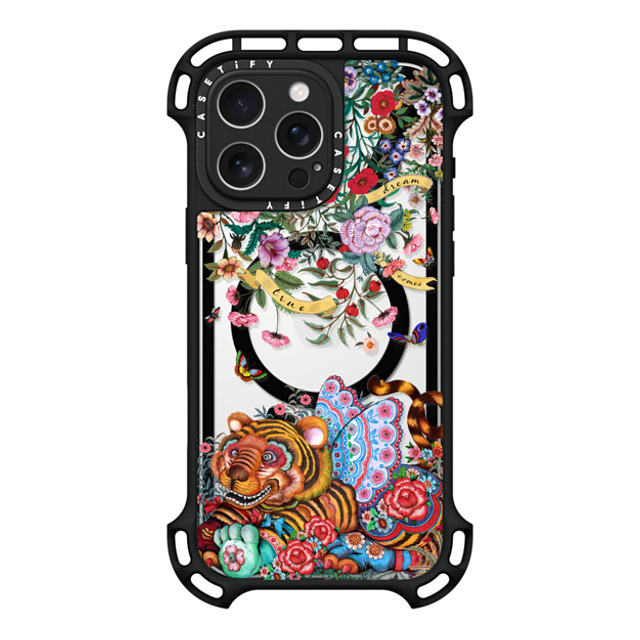 Phannapast x CASETiFY iPhone 16 Pro Max ケース ブラック ウルトラ バウンスケース MagSafe対応 dream comes true glitter by Phannapast