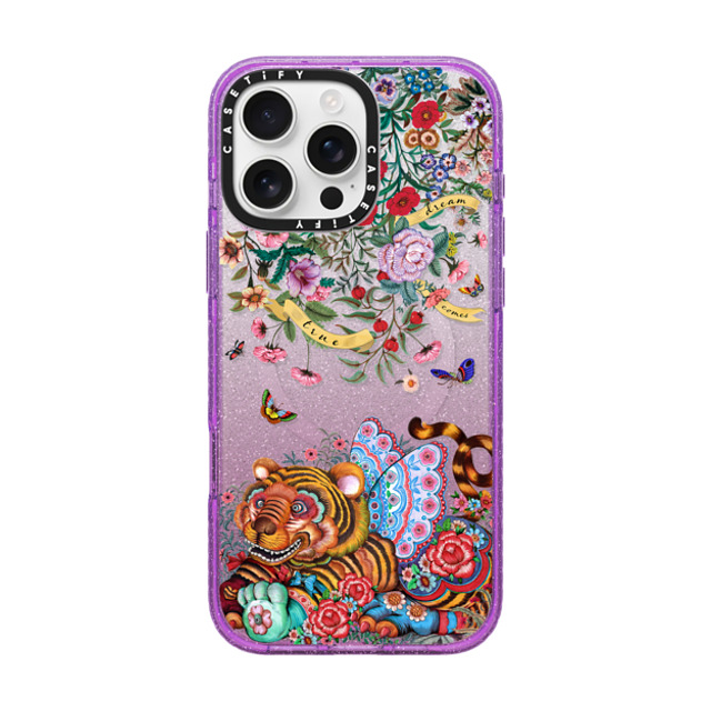 Phannapast x CASETiFY iPhone 16 Pro Max ケース Glitter Purple インパクトケース MagSafe対応 dream comes true glitter by Phannapast