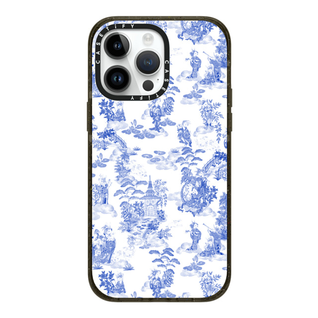 Phannapast x CASETiFY iPhone 14 Pro Max ケース ブラック インパクトケース MagSafe対応 Moon Caravan Toile by Phannapast