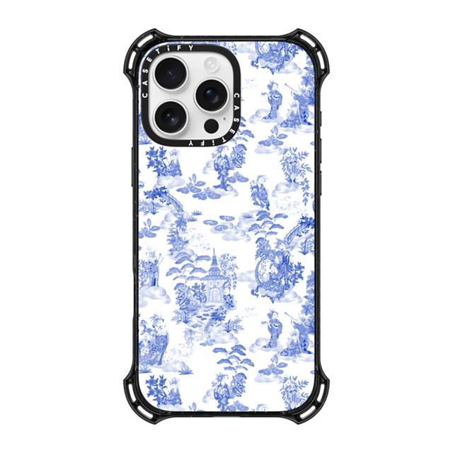 Phannapast x CASETiFY iPhone 16 Pro Max ケース ブラック バウンスケース Moon Caravan Toile by Phannapast