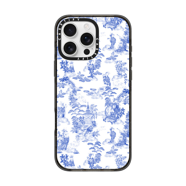 Phannapast x CASETiFY iPhone 16 Pro Max ケース ブラック インパクトケース MagSafe対応 Moon Caravan Toile by Phannapast