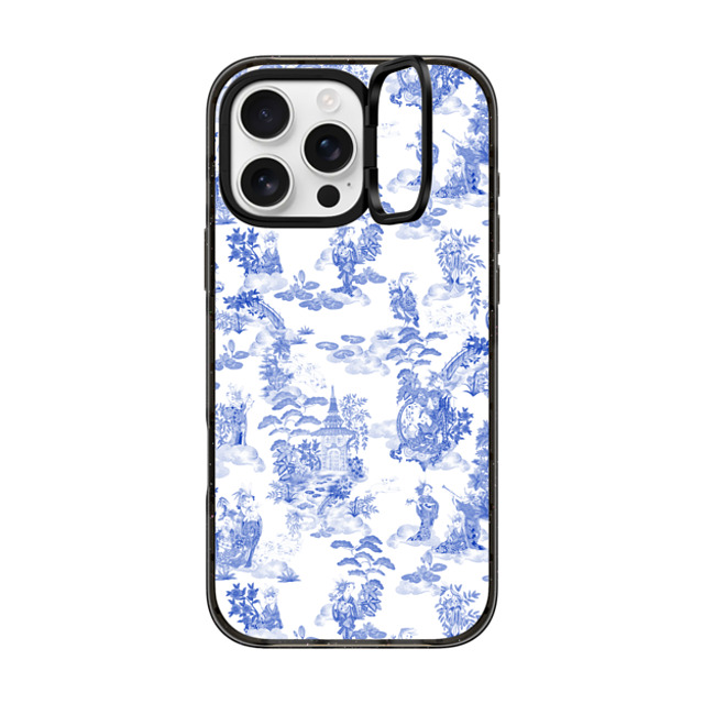 Phannapast x CASETiFY iPhone 16 Pro Max ケース ブラック インパクトリングスタンドケース MagSafe対応 Moon Caravan Toile by Phannapast