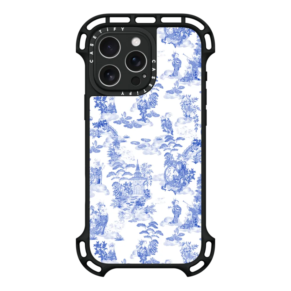 Ultra Bounce iPhone 16 Pro Max Case MagSafe Compatible - Moon Caravan Toile by Phannapast