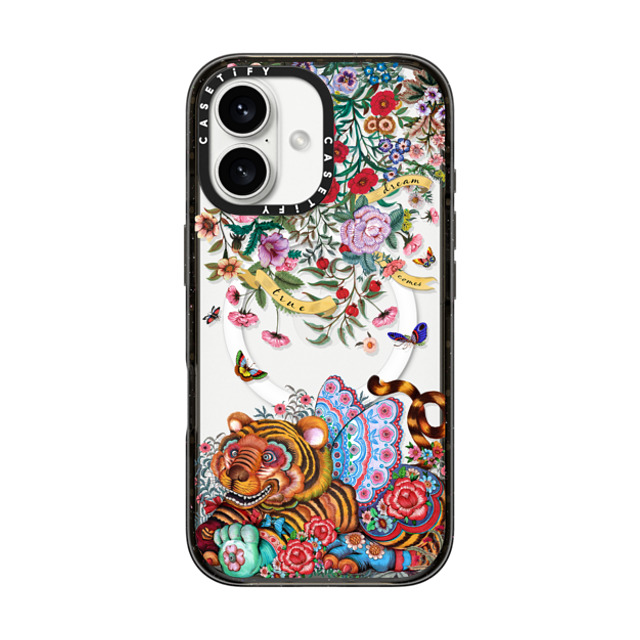 Phannapast x CASETiFY iPhone 16 ケース ブラック インパクトケース MagSafe対応 dream comes true glitter by Phannapast