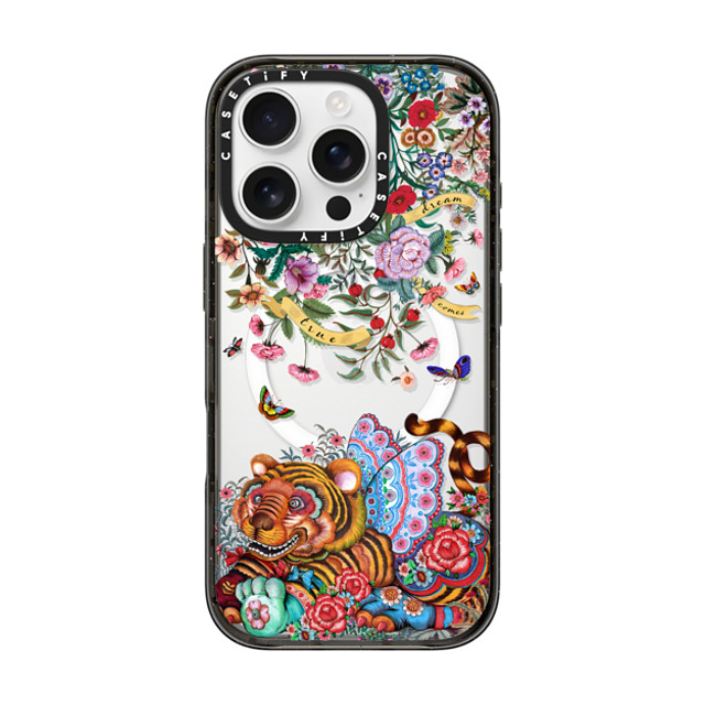 Phannapast x CASETiFY iPhone 16 Pro ケース ブラック インパクトケース MagSafe対応 dream comes true glitter by Phannapast