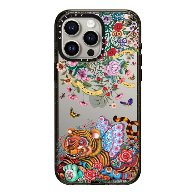 Phannapast x CASETiFY iPhone 15 Pro Max ケース ブラック インパクトケース dream comes true glitter by Phannapast