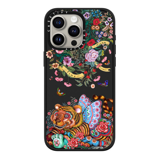 Phannapast x CASETiFY iPhone 15 Pro Max ケース マットブラック インパクトケース MagSafe対応 dream comes true glitter by Phannapast