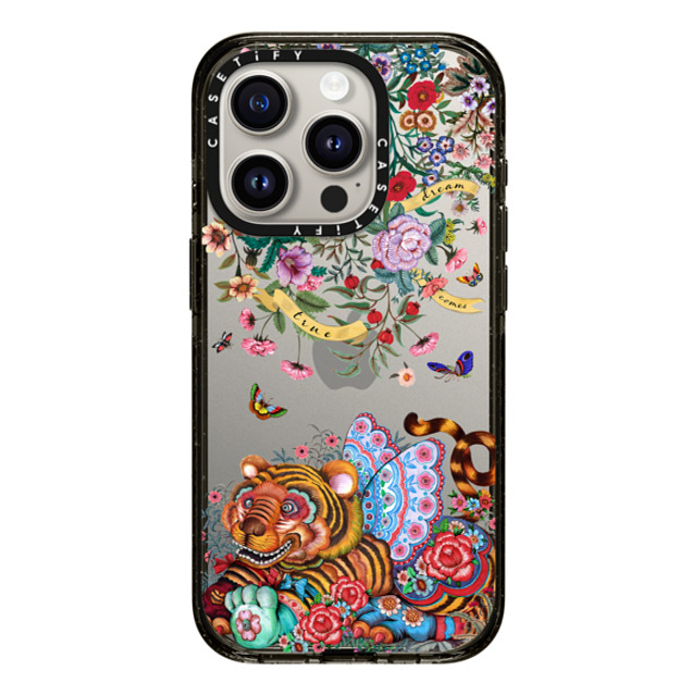 Phannapast x CASETiFY iPhone 15 Pro ケース ブラック インパクトケース dream comes true glitter by Phannapast