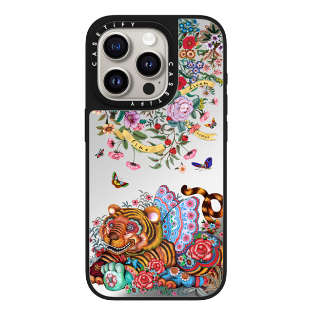 Phannapast x CASETiFY iPhone 15 Pro Case Silver on Black ミラーケース MagSafe対応 dream comes true glitter by Phannapast Phannapast x CASETiFY iPhone 15 Pro Case Silver on Black ミラーケース MagSafe対応 dream comes true glitter by Phannapast