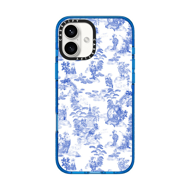 Phannapast x CASETiFY iPhone 16 Plus ケース スカイブルー インパクトケース Moon Caravan Toile by Phannapast