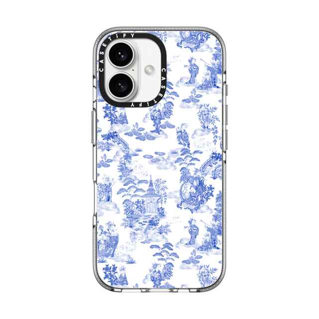 Phannapast x CASETiFY iPhone 16 ケース クリア クリア ケース MagSafe対応 Moon Caravan Toile by Phannapast