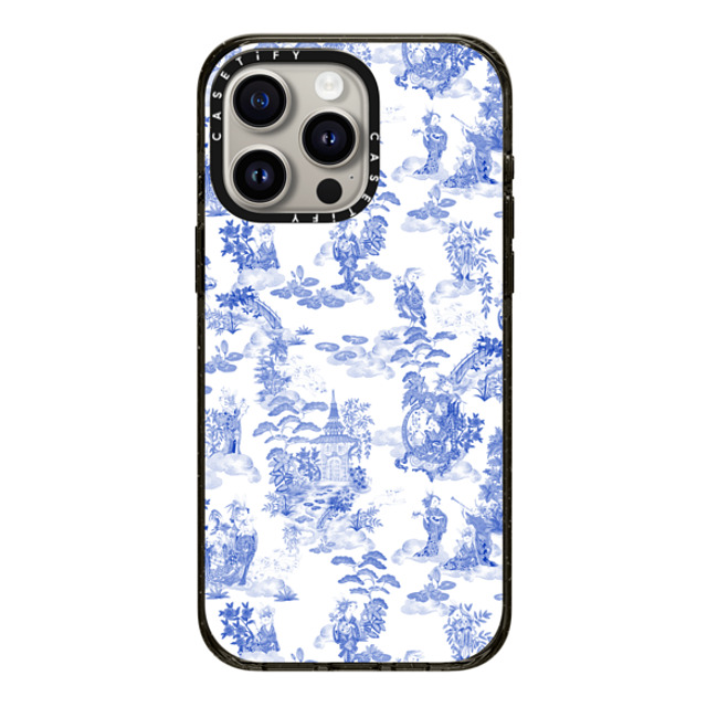 Phannapast x CASETiFY iPhone 15 Pro Max ケース ブラック インパクトケース Moon Caravan Toile by Phannapast