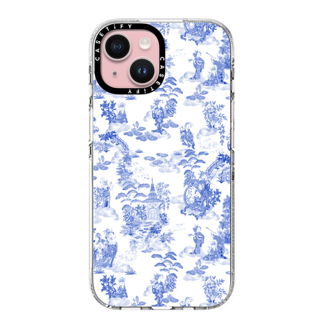 Phannapast x CASETiFY iPhone 15 ケース クリア クリア ケース MagSafe対応 Moon Caravan Toile by Phannapast