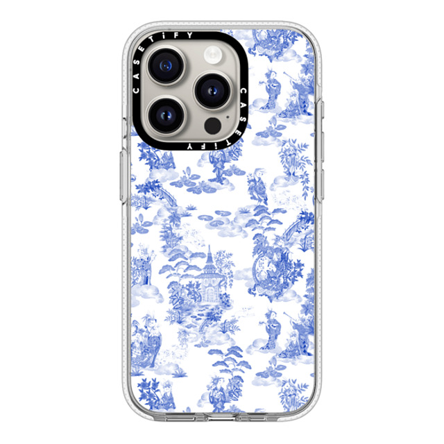 Phannapast x CASETiFY iPhone 15 Pro ケース クリア クリア ケース MagSafe対応 Moon Caravan Toile by Phannapast