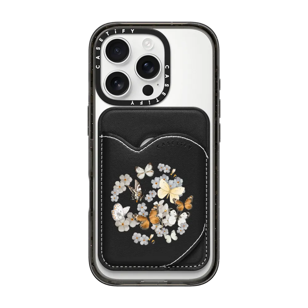 Snappy™ BioVeg Heart Wallet MagSafe Compatible - BUTTERFLY SUNDAY