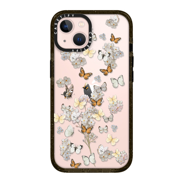 Monika Strigel x CASETiFY iPhone 13 ケース ブラック インパクトケース BUTTERFLY SUNDAY