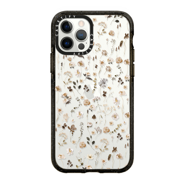 Monika Strigel x CASETiFY iPhone 12 Pro ケース ブラック インパクトケース WILDFLOWER FRIDAY