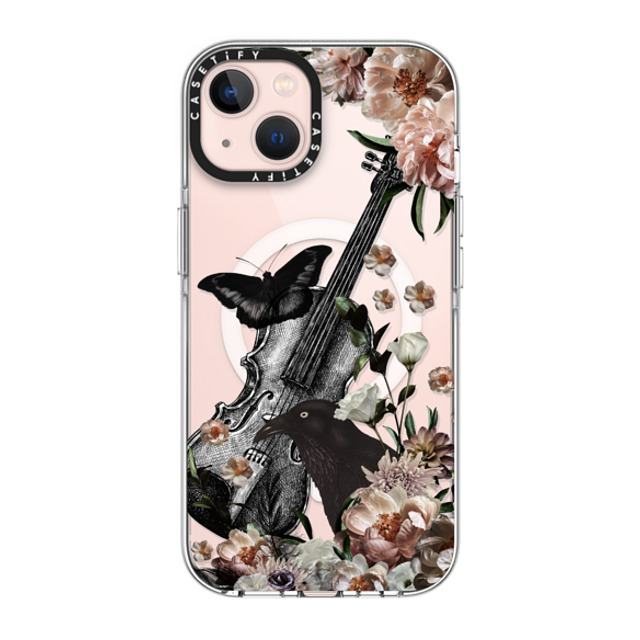 Monika Strigel x CASETiFY iPhone 13 ケース クリア クリア ケース MagSafe対応 BLACK WEDNESDAY