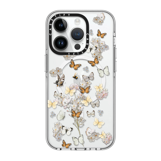 Monika Strigel x CASETiFY iPhone 14 Pro Case Clear Clear Case MagSafe Compatible BUTTERFLY SUNDAY Monika Strigel x CASETiFY iPhone 14 Pro Case Clear Clear Case MagSafe Compatible BUTTERFLY SUNDAY